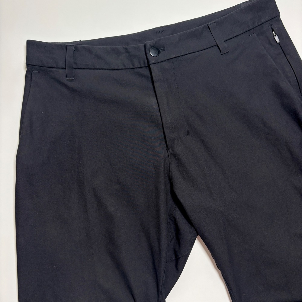 Lululemon Commission Pants Classic fit Black Mens 33x29 Warpstreme Tech Trousers